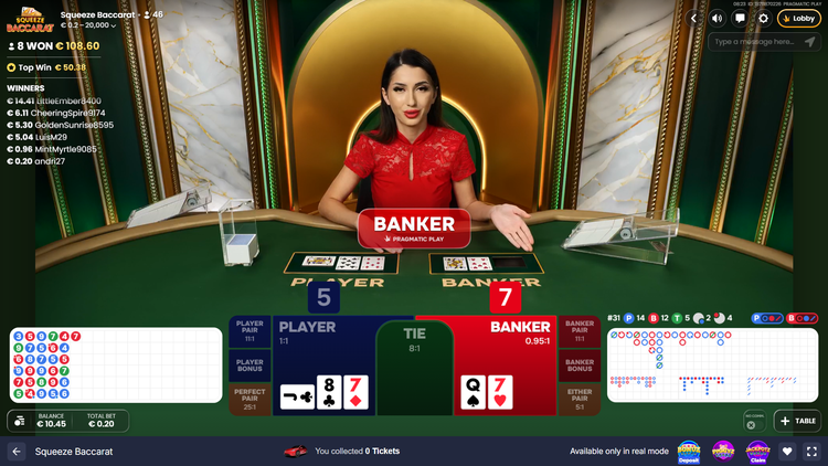 Squeeze Baccarat - 3 - BitStarz Casino