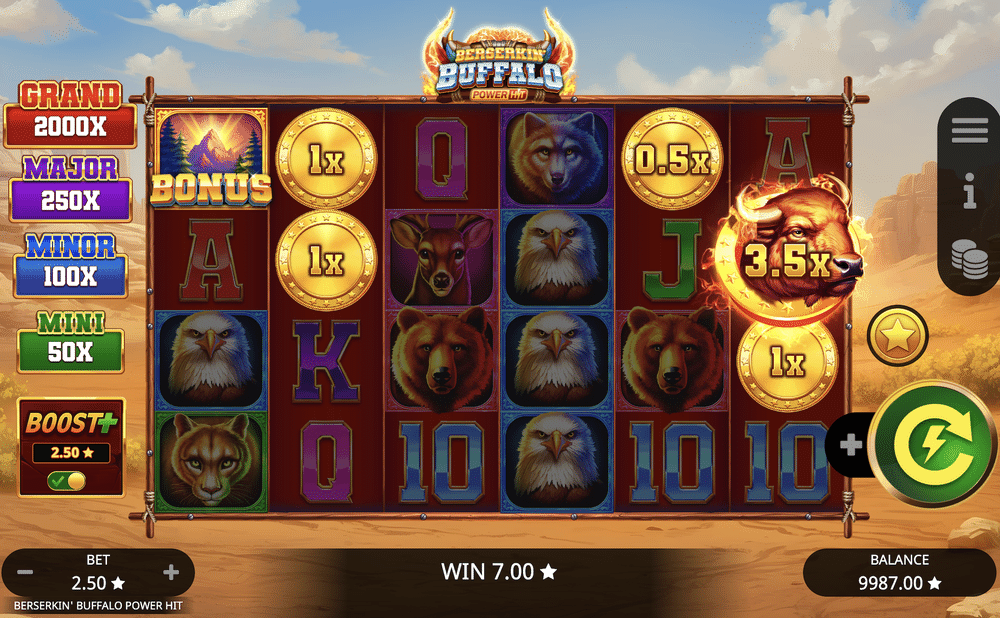 Berserkin’ Buffalo Power Hit Slot - 2 - BitStarz Casino