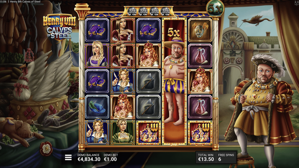 Henry 8th Calves of Steel Slot - 2 - BitStarz Casino