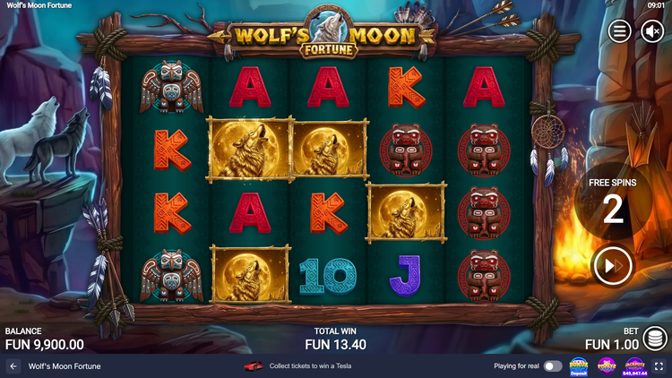 Wolf's Moon Fortune Slot - 3 - BitStarz Casino